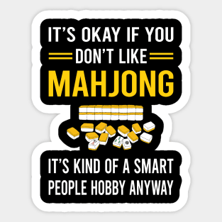 Smart People Hobby Mahjong Majong Mah Jong Mah Jongg Sticker